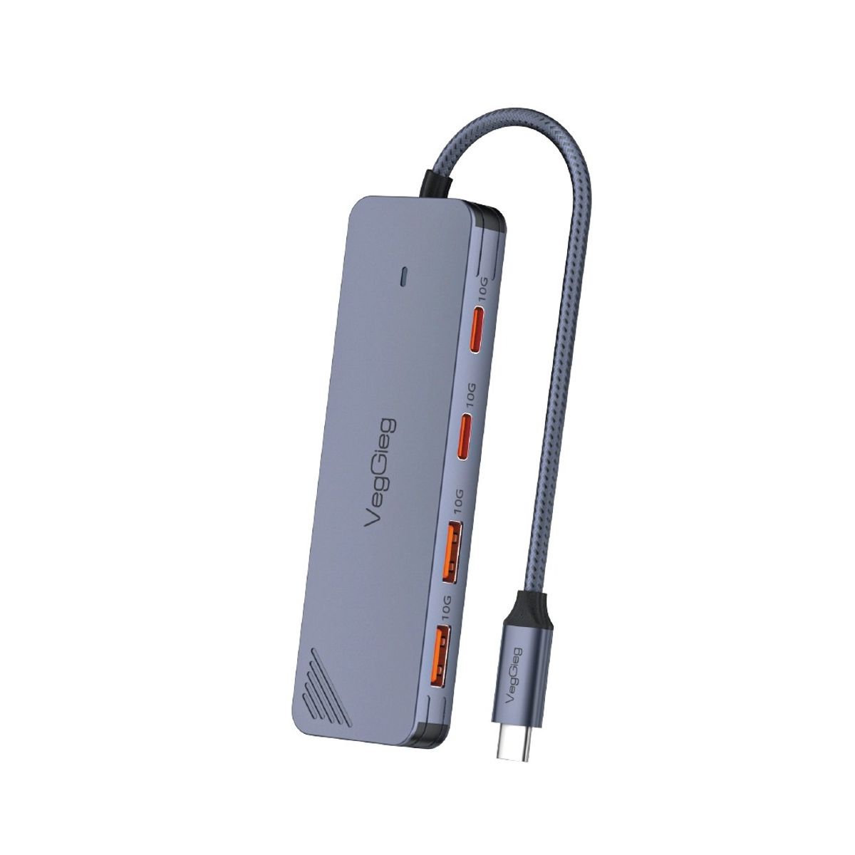 GENERICO - Adaptador Hub Tipo C 3.2 Gen2 2 Usb 2 Tipo C 10gbs VegGieg