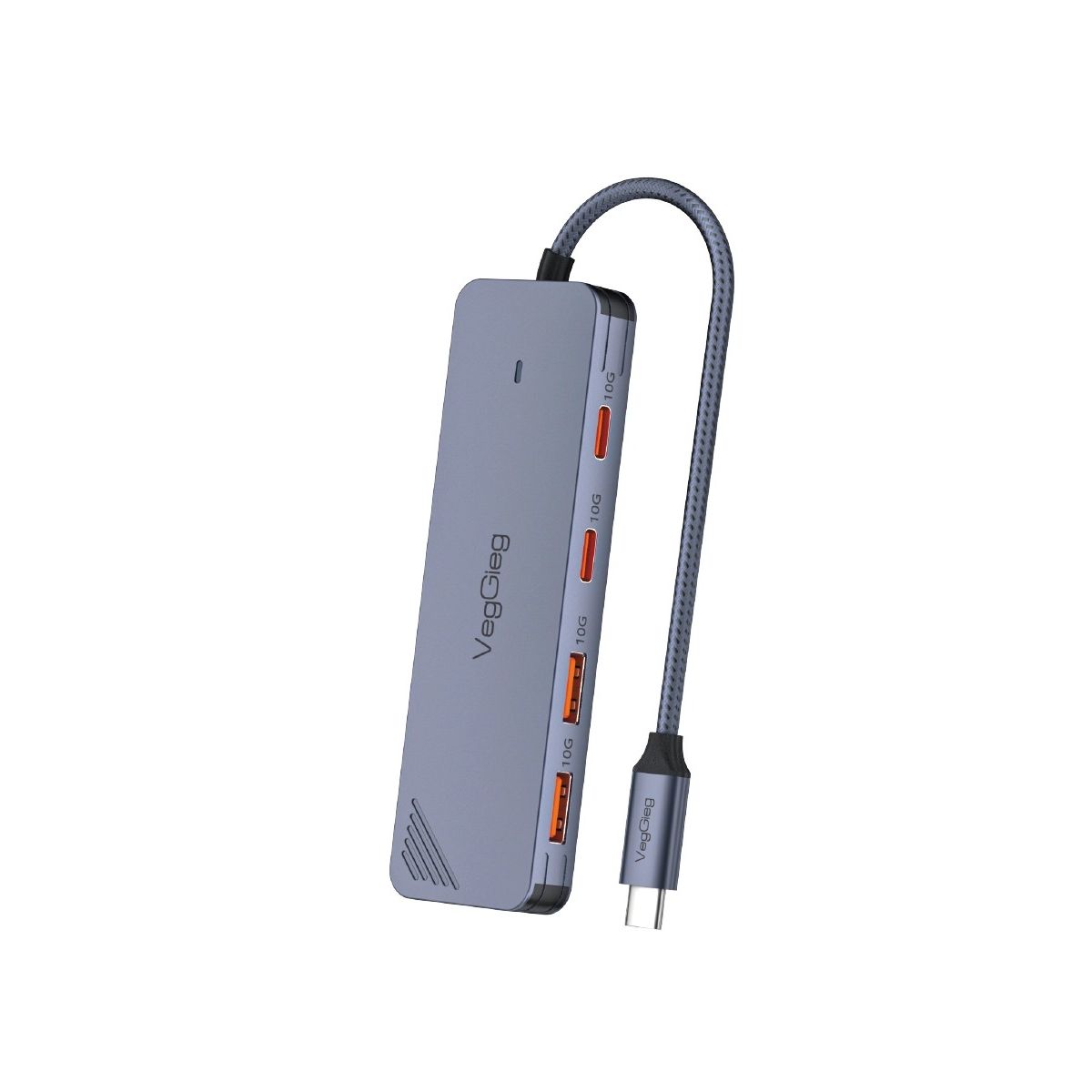 GENERICO - Adaptador Hub Tipo C 3.2 Gen2 2 Usb 2 Tipo C 10gbs VegGieg