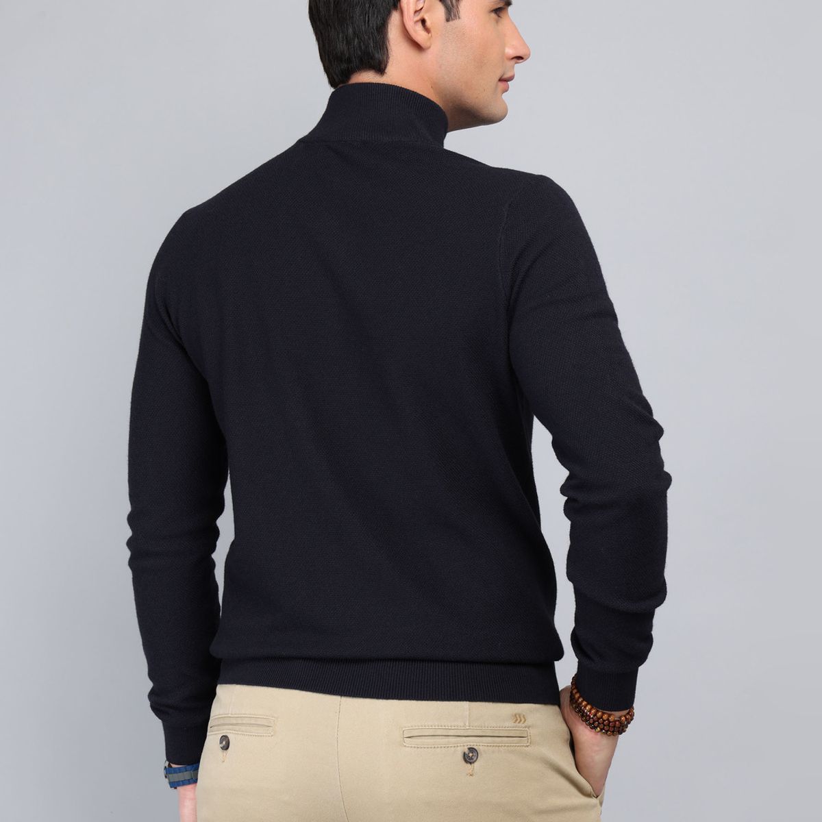 ARROW - Sweater Cuello Alto Regular Fit Azul Marino Arrow ARROW
