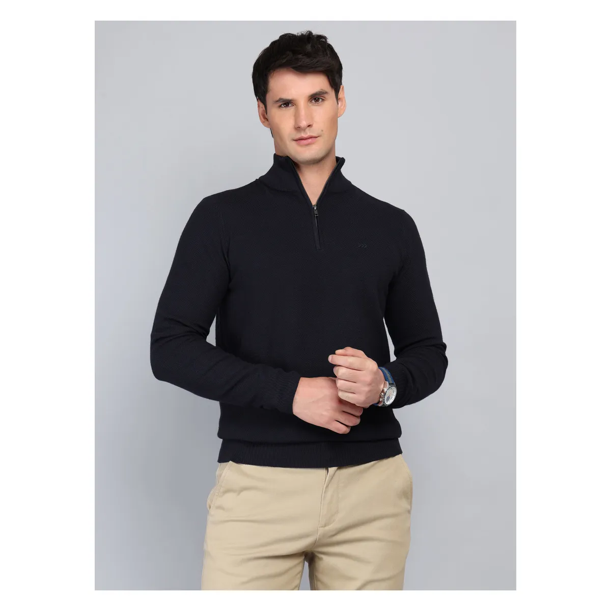 ARROW - Sweater Cuello Alto Regular Fit Azul Marino Arrow ARROW