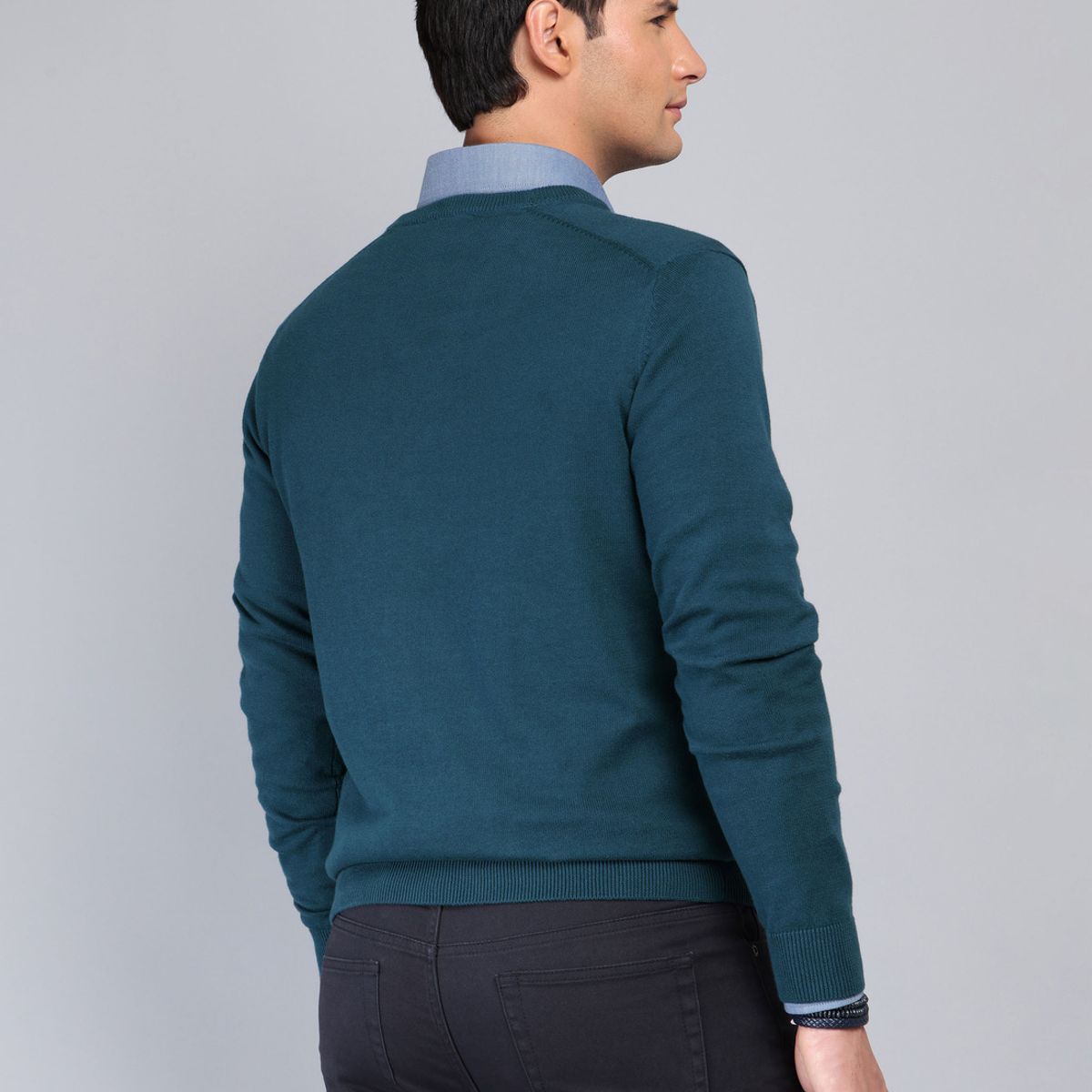 ARROW - Sweater Cuello V Regular Fit Petróleo Arrow ARROW