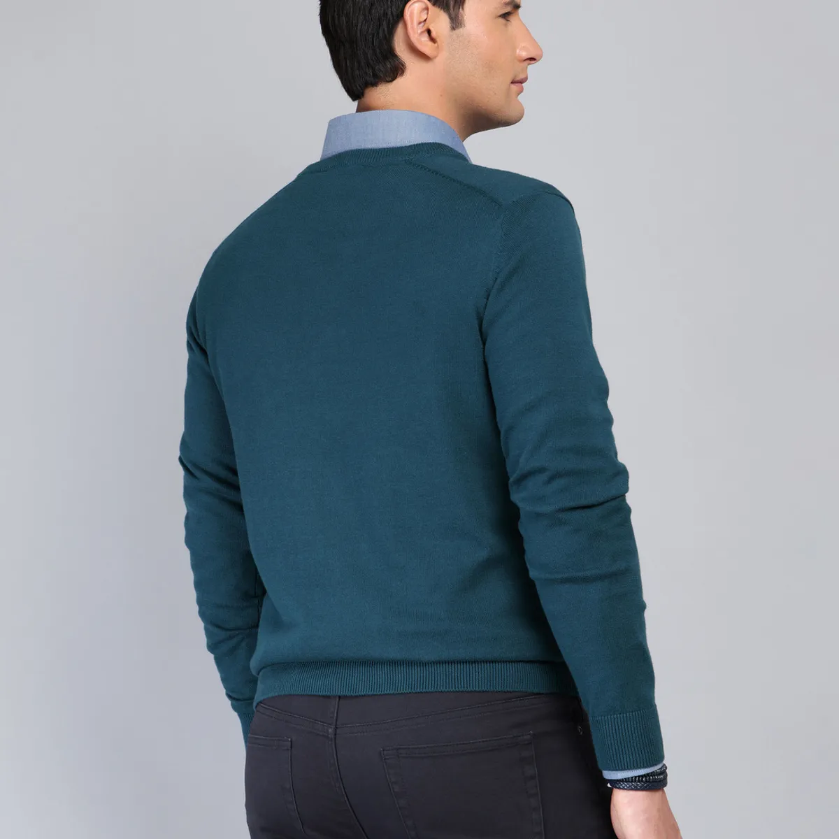 ARROW - Sweater Cuello V Regular Fit Petróleo Arrow ARROW