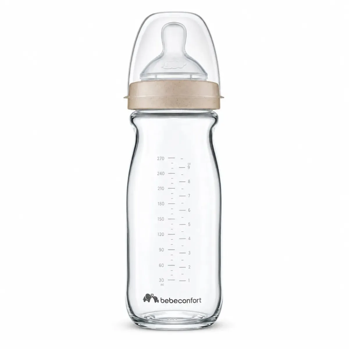 BEBE CONFORT - Mamadera Anticolicos Bebe Confort Physio Aircare Vidrio 270ml 3m+