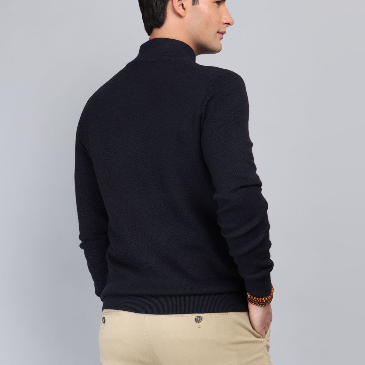 ARROW - Sweater Cuello Alto Regular fit Azul Marino Arrow ARROW