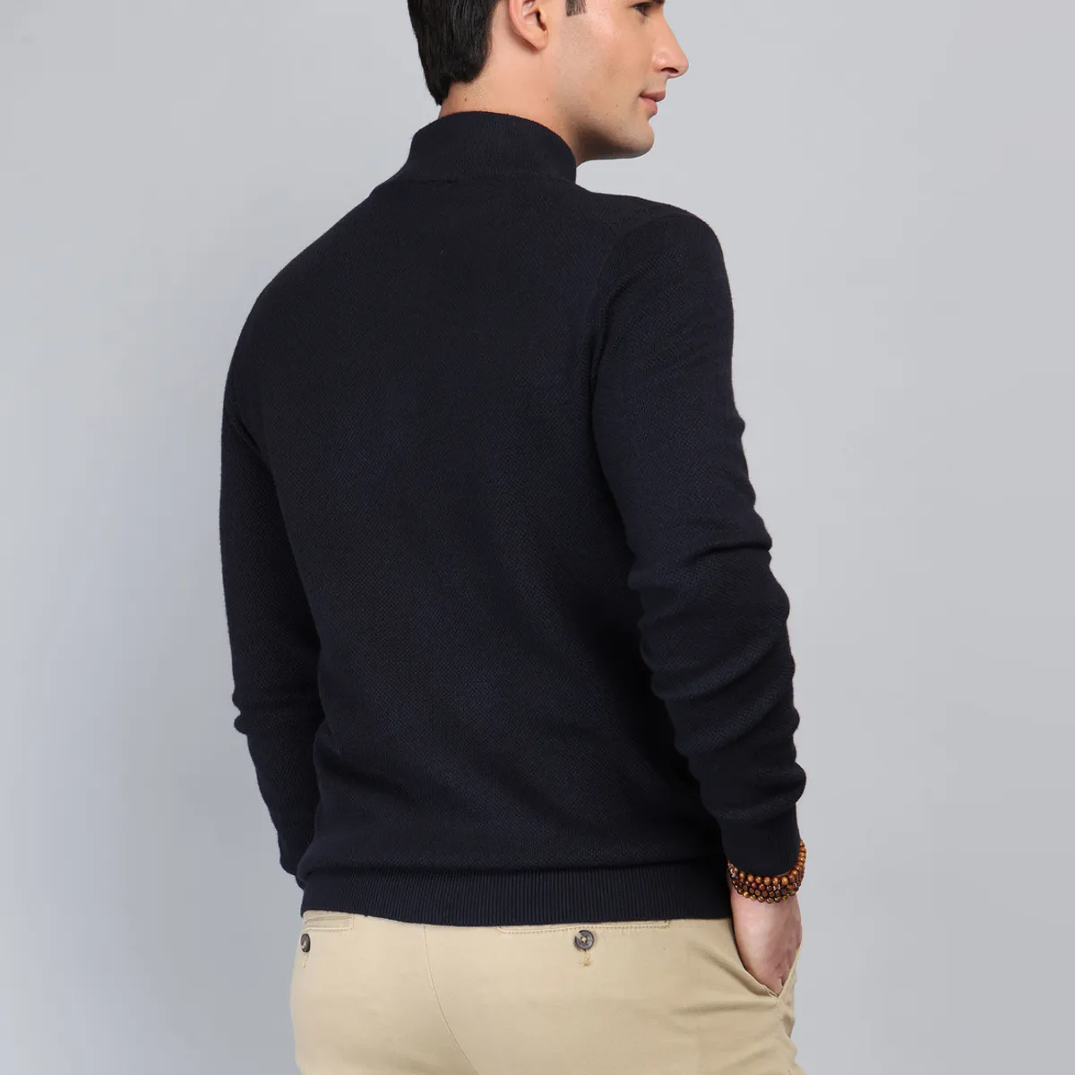 ARROW - Sweater Cuello Alto Regular fit Azul Marino Arrow ARROW