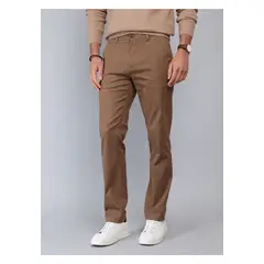 PIERO BUTTI - Pantalón Chino Spandex Regular Fit Café