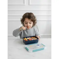 GENERICO - Lonchera Hermética Con Divisiones Lunch Box + Cuchara Astronauta