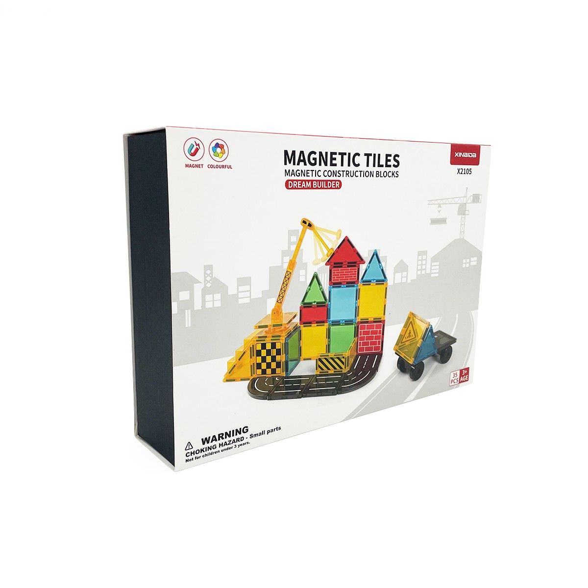 MAGNETICS - Bloques Magnéticos Constructor de Sueños 35pcs Magnetics