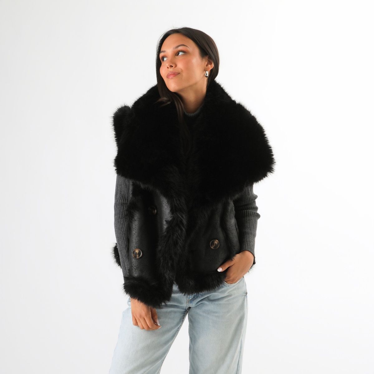 HUMANA - Chaqueta Laura Negra Humana