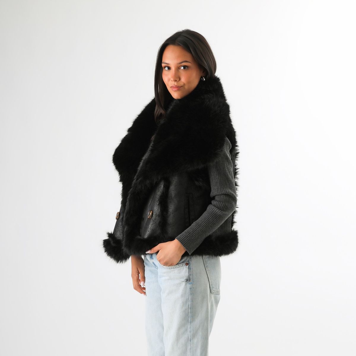 HUMANA - Chaqueta Laura Negra Humana