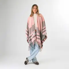HUMANA - Poncho Gisa Pastel