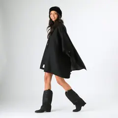 HUMANA - Poncho Dafne Black