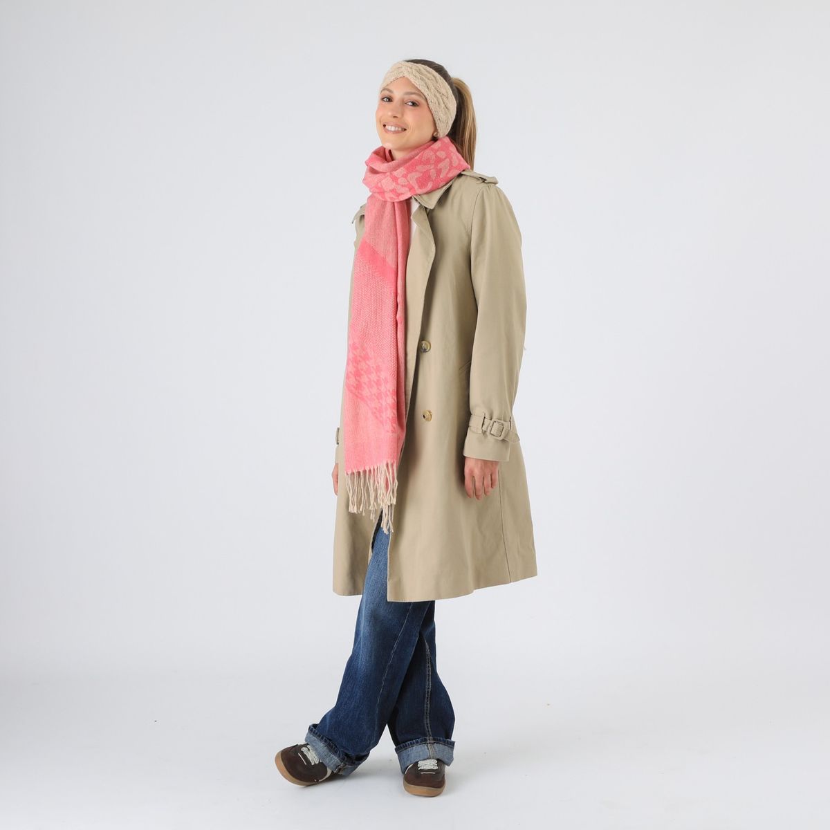 I D - Bufanda Malaga Rosado I-D