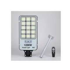 GENERICO - Pack x4 Focos Led Solar Exterior 1200w Soporte Potente Iluminación Gris Blanco Frío