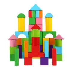 GENERICO - Juego De Bloques De Construcción Madera Niños Regalos 100 piezas