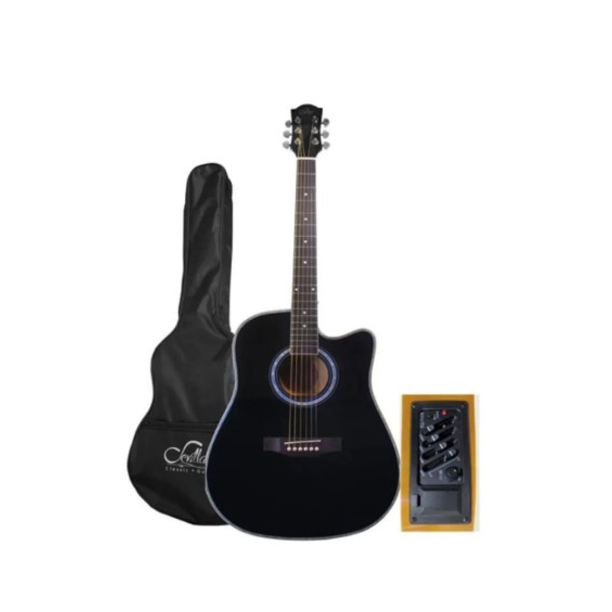 SEVILLANA - GUITARRA ELECTROACUSTICA 41" BLACK COD 8463