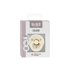 BIBS - Chupete - Ivory - Tetina Redonda Talla 2 (6-18 meses)