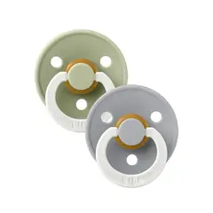 BIBS - Pack de 2 Chupetes - Sage & Cloud Glow Night -