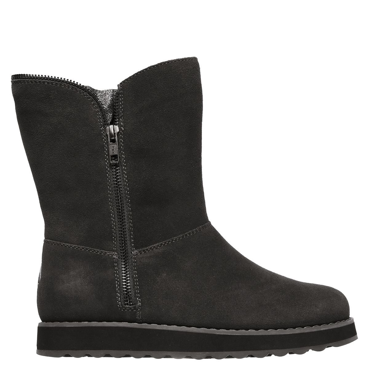 SKECHERS - Botín Mujer Cuero Gris