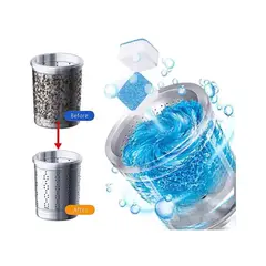 GENERICO - Pack 12 Pastillas Efervescentes Lavar Lavadora Limpieza