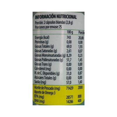 Imagen 2 del producto Omega 3 Up Ultrapure 150 Capsulas