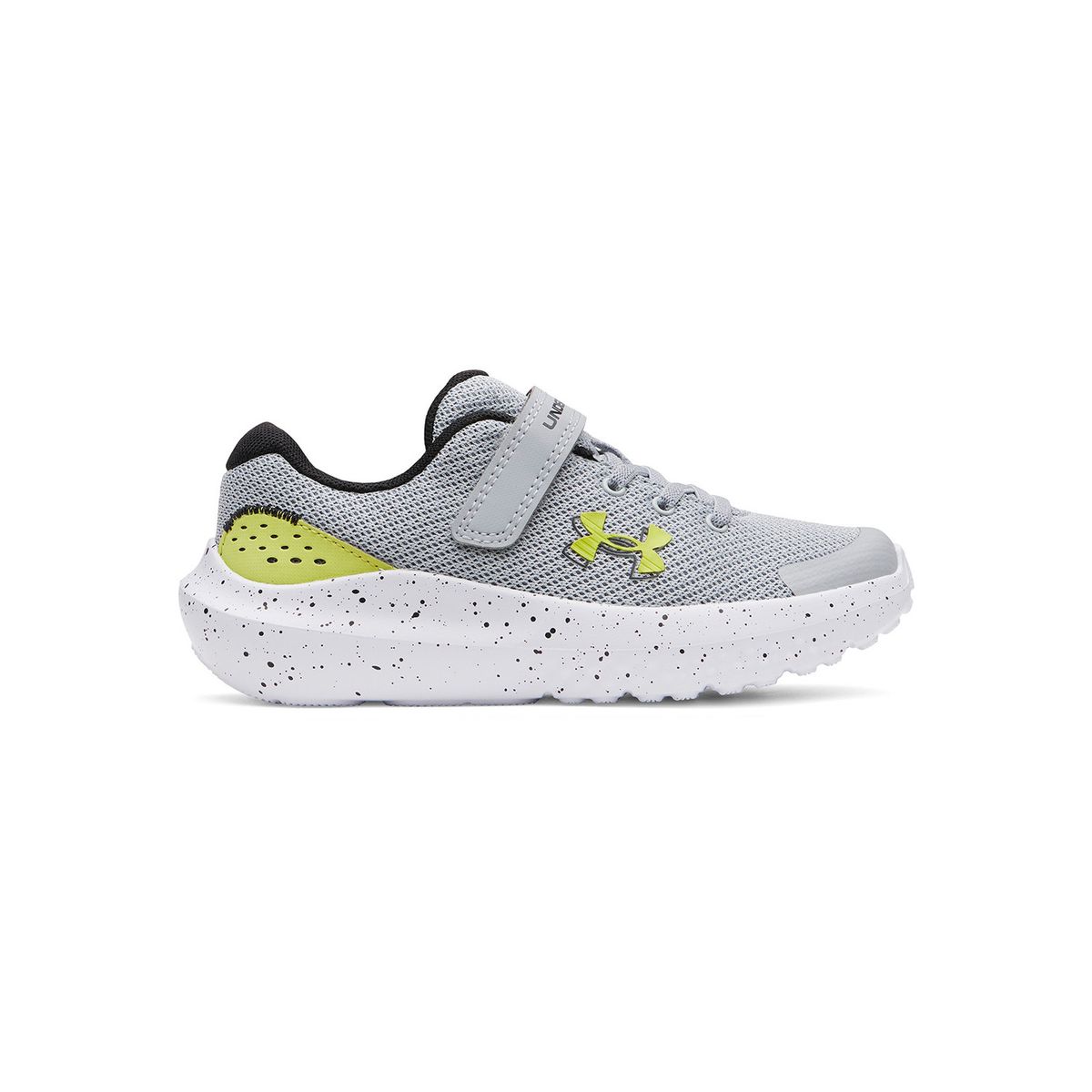UNDER ARMOUR - Zapatilla Preescolar UA Surge 4 AC Gris Niño UNDER ARMOUR