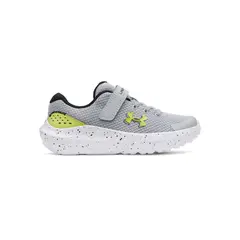 UNDER ARMOUR - Zapatilla Preescolar UA Surge 4 AC Gris Niño