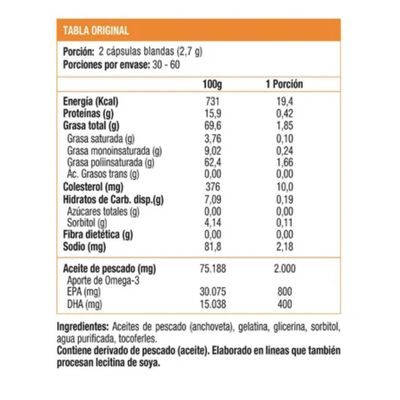 Imagen 2 del producto Omega 3 Up Ultrapure 60 Capsulas