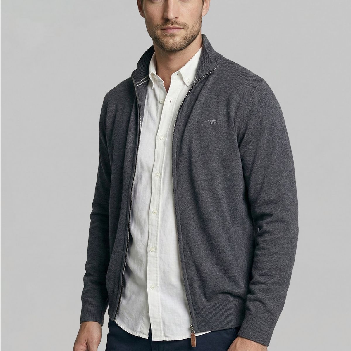 FEROUCH - Sweater Berkeley Graphito Melange Ferouch