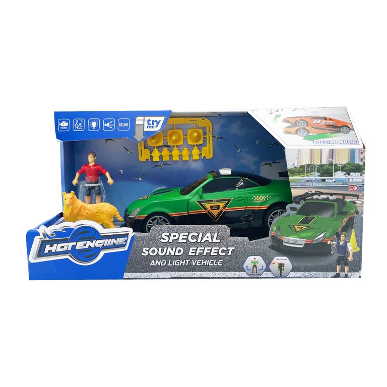 Auto Deportivo con Efectos, Luz y Sonido
