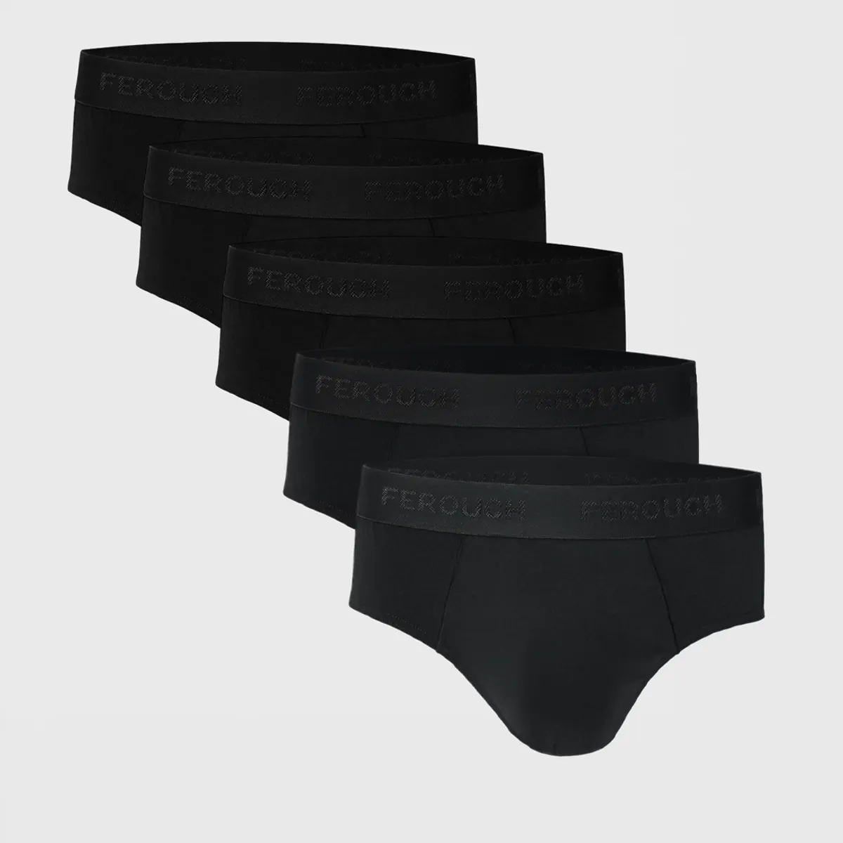 FEROUCH - Pack Slip 5 Negro Black Ferouch