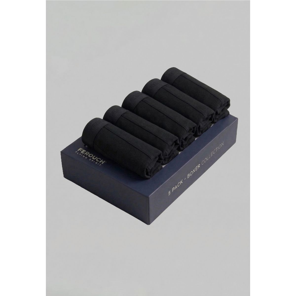 FEROUCH - Pack Boxer 5 Negro Black Ferouch