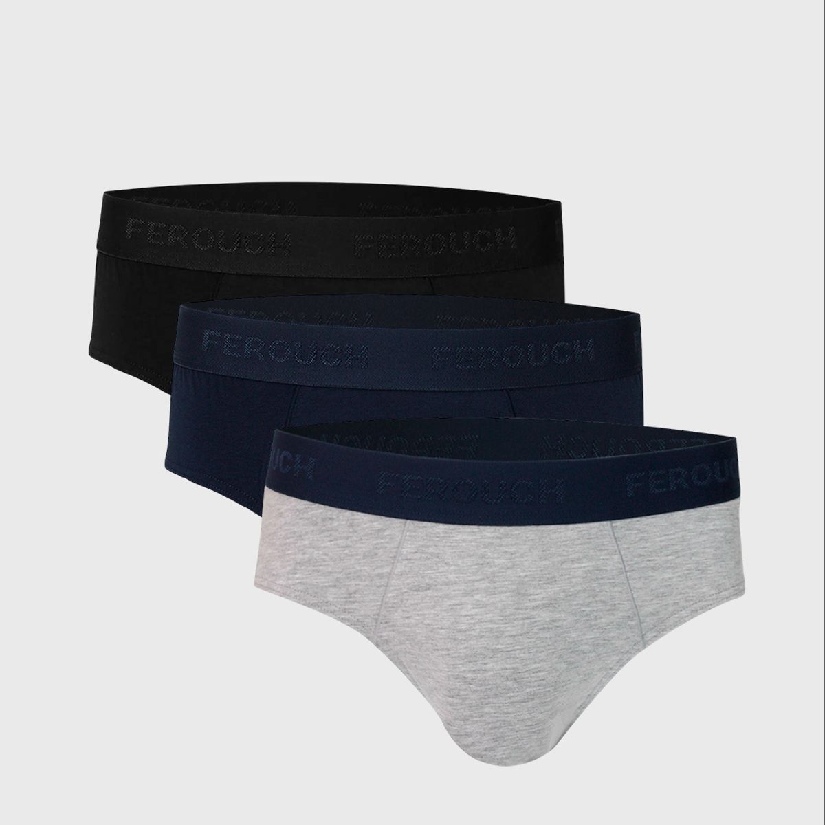 FEROUCH - Tripack Surtido Color Navy Ferouch
