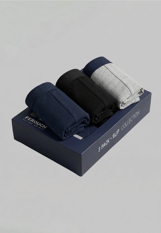 Tripack Surtido Color Navy Azul S