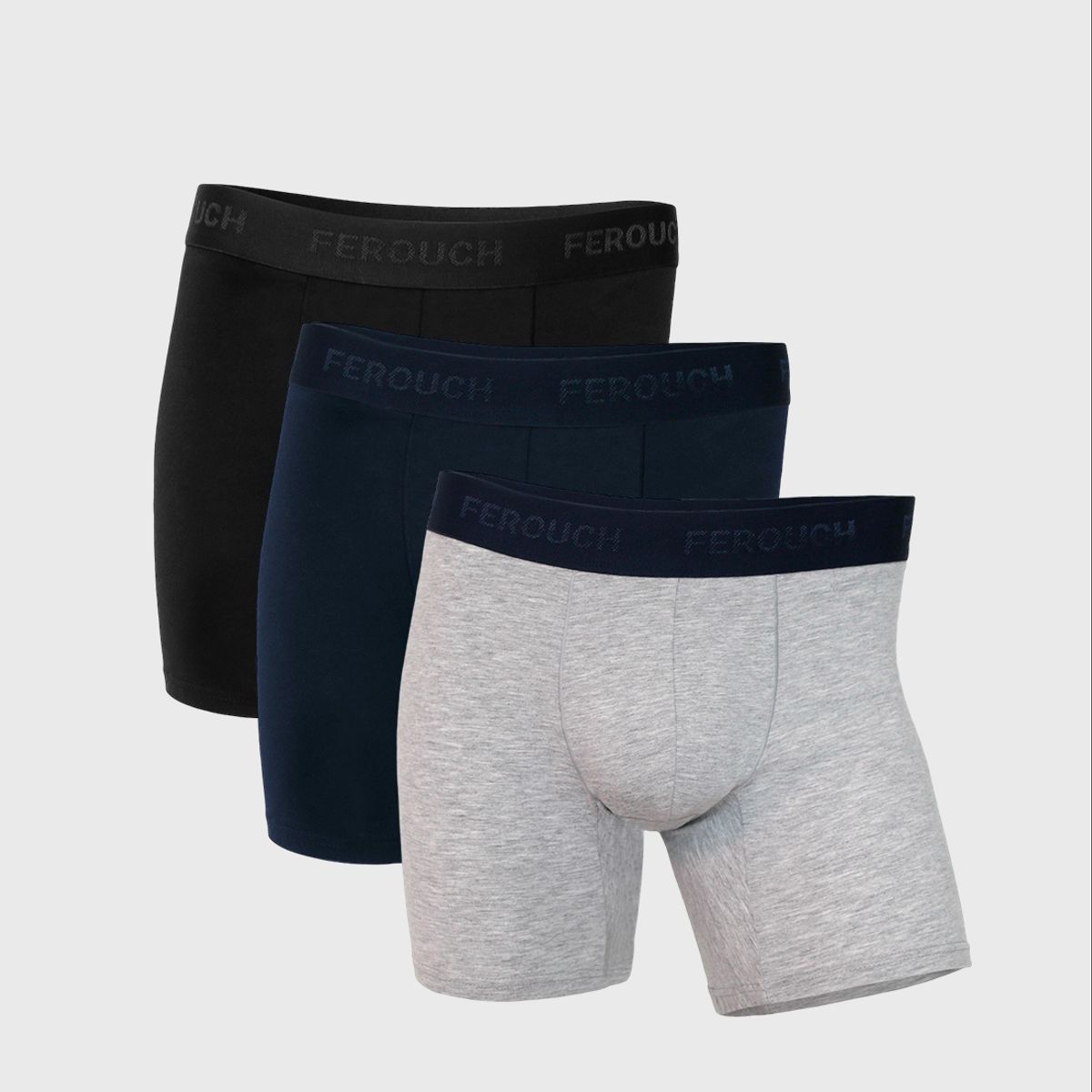 FEROUCH - Tripack Boxer Surtido Color Navy Ferouch