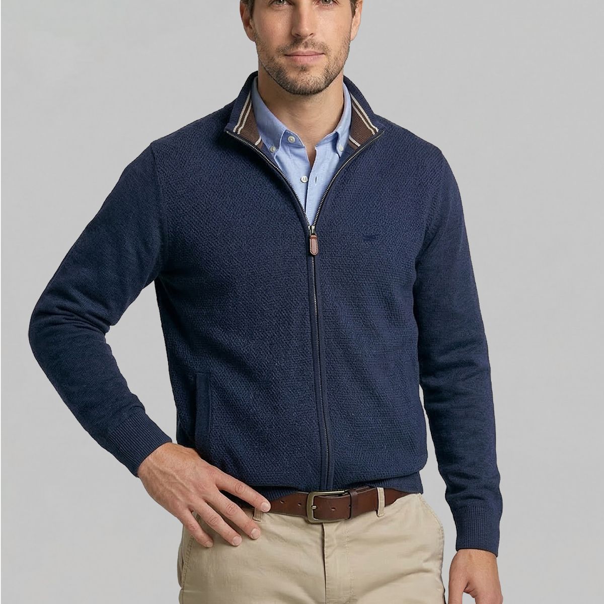 FEROUCH - Sweater Berkeley Navy Melange Ferouch