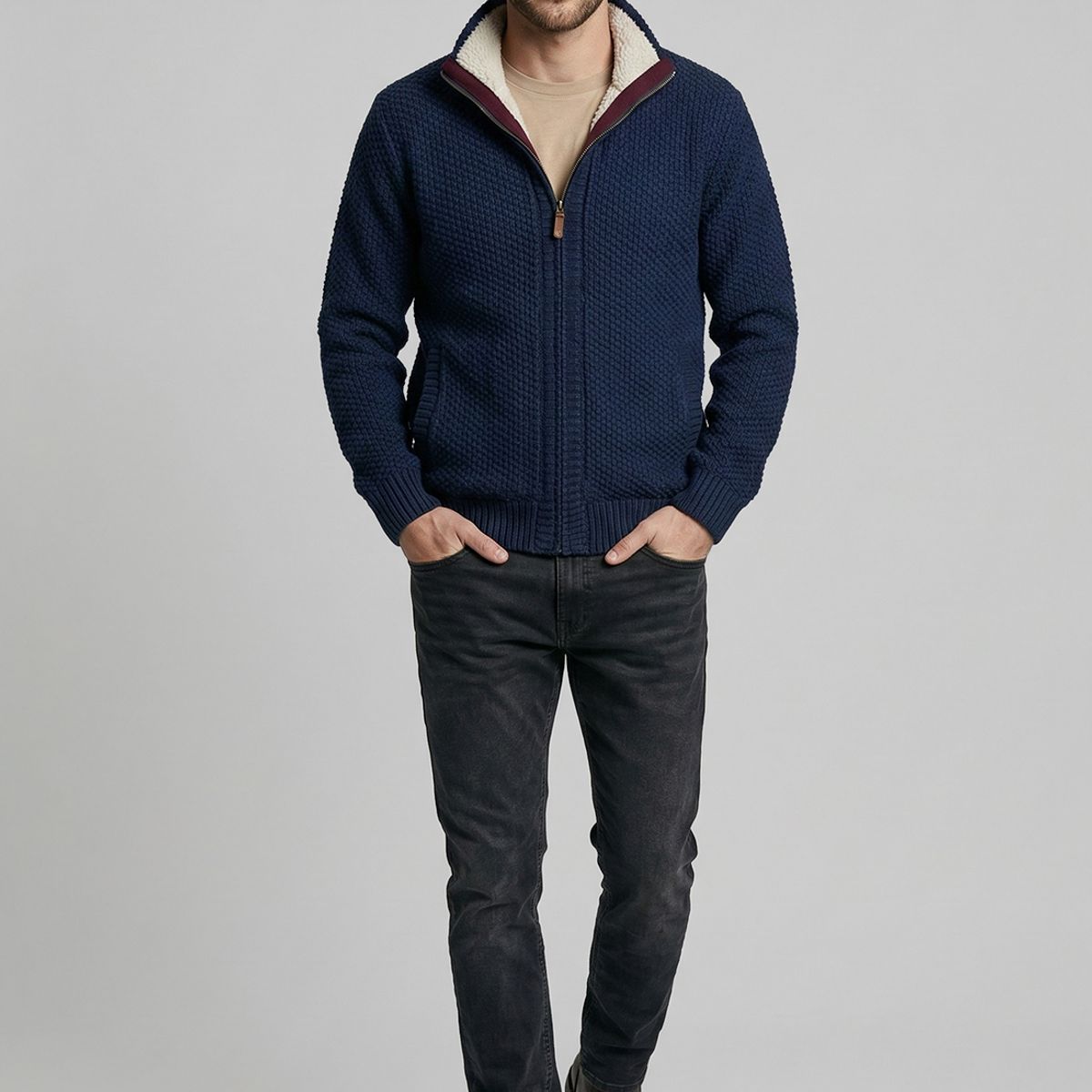 FEROUCH - Sweater Clearwater Navy Melange Ferouch