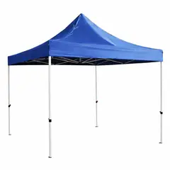 GENERICO - Toldo Americano Plegable 3x3 Azul Impermeable