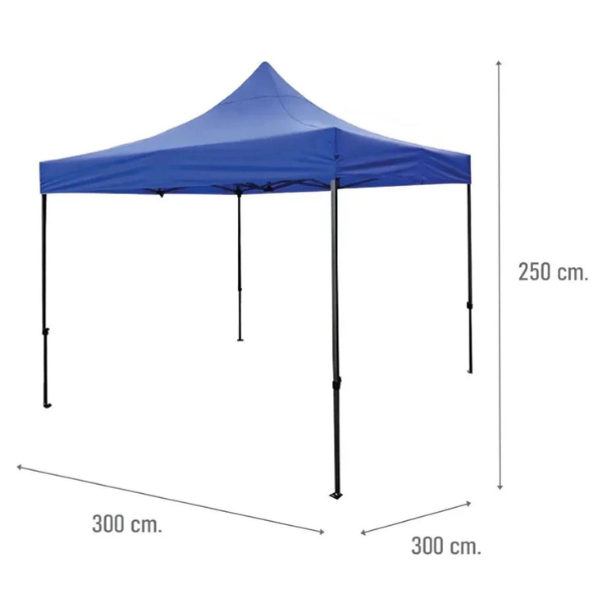 GENERICO - Toldo Americano Plegable 3x3 Azul Impermeable