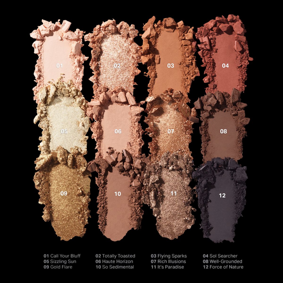 MORPHE - Paleta de Sombras 12-Pan ChromaPlus - Flickering Sands Morphe
