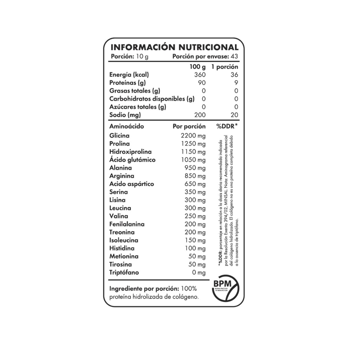 GENERICO - Collagen Peptides Unflavored Nibray Prime 43 Servings