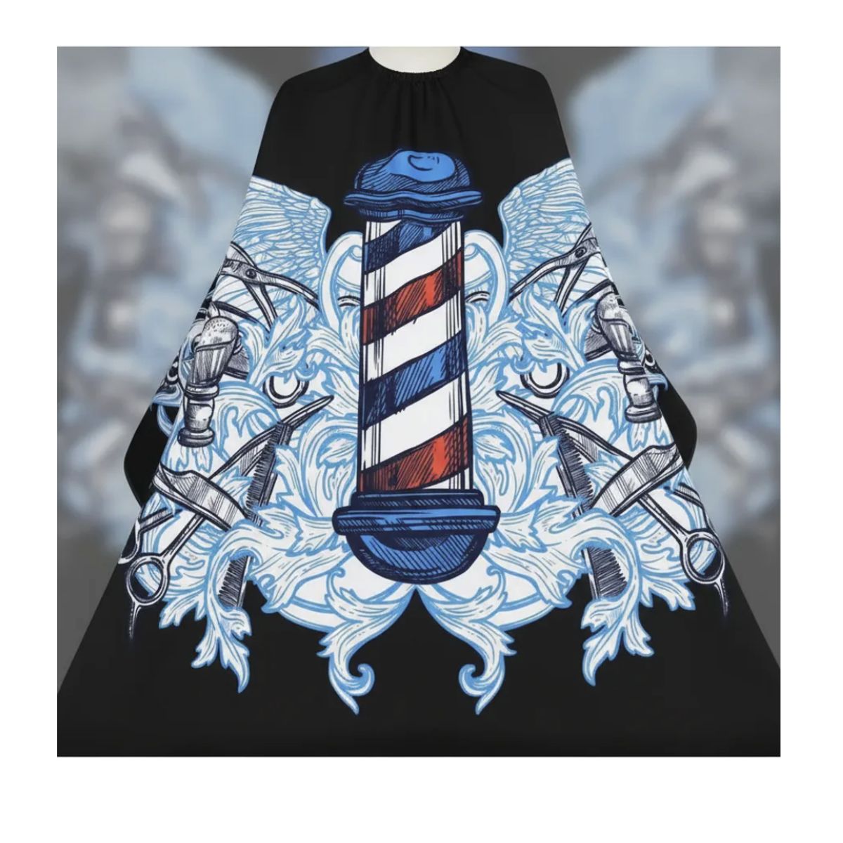 GENERICO - Capa De Peluquería Barbería Impermeable Profesional Corte Cabello 101