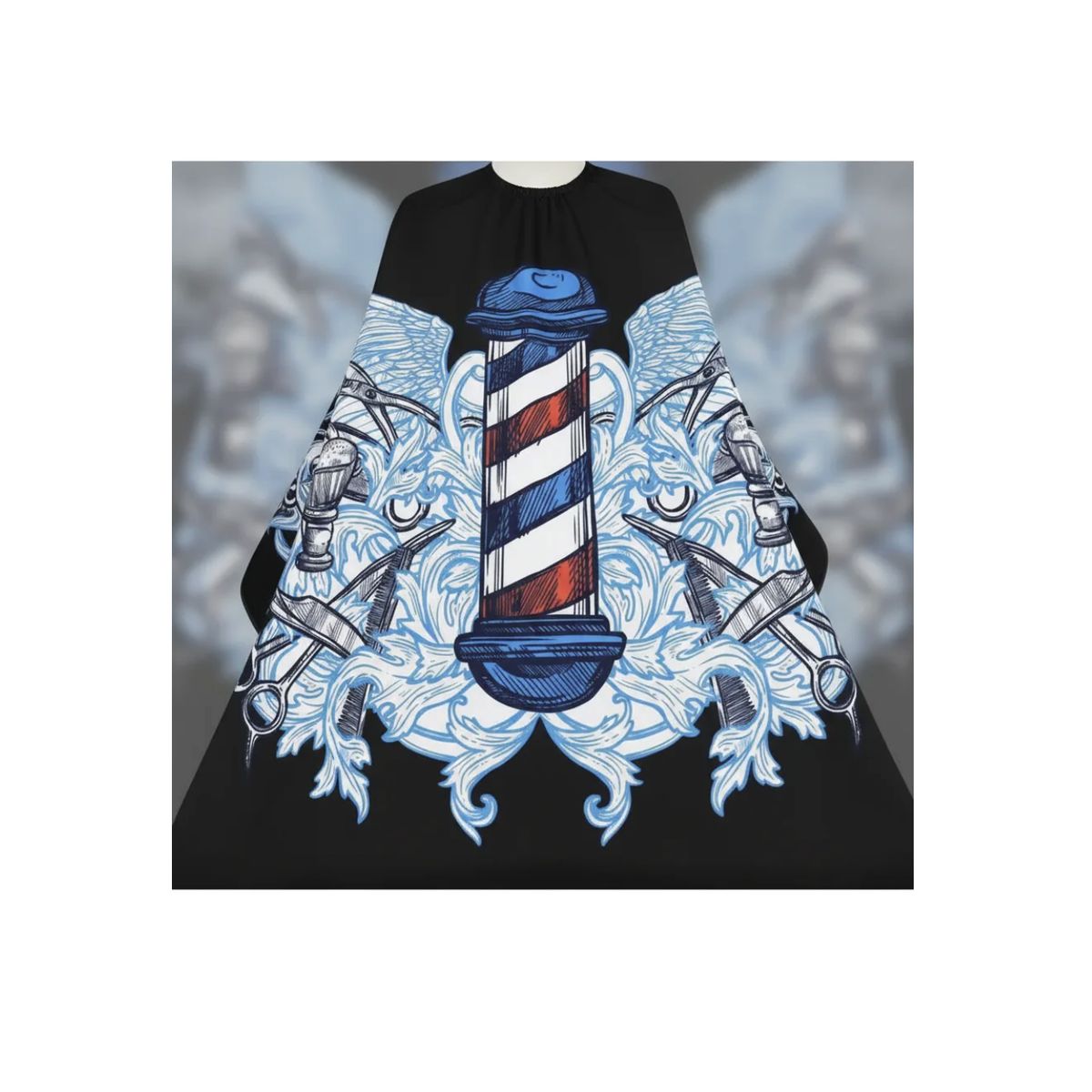 GENERICO - Capa De Peluquería Barbería Impermeable Profesional Corte Cabello 101