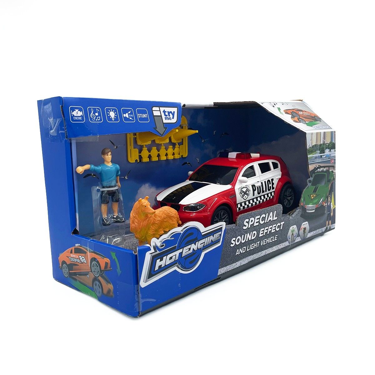 MAGNETICS - Auto Policial con Efectos, Luz y Sonido Magnetics