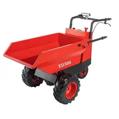 SMART CARGO - Dumper Eléctrico ED300 400 kg Carretilla Eléctrica Industrial con Tolva Basculante