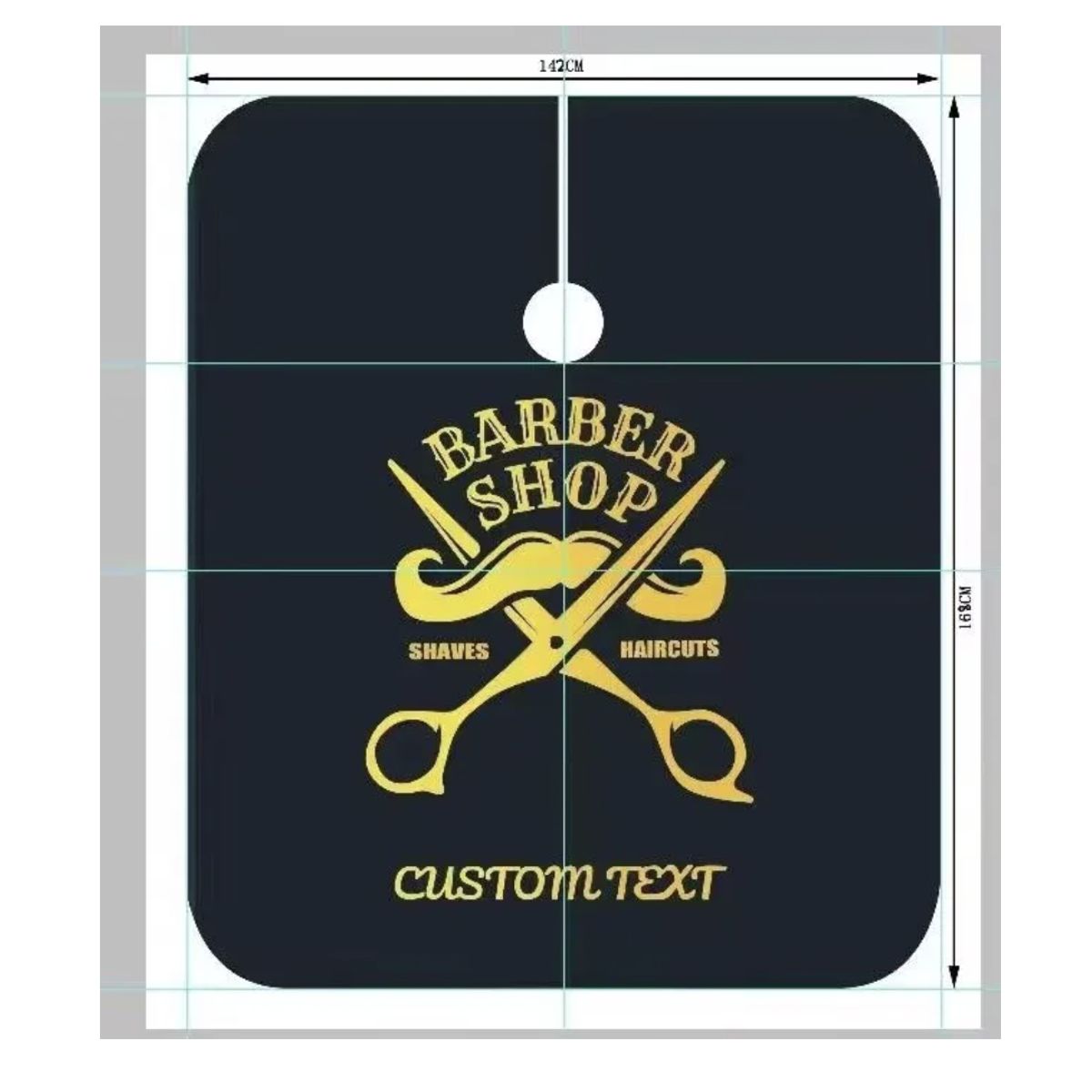 GENERICO - Capa De Peluquería Barbería Impermeable Profesional Corte Cabello 105