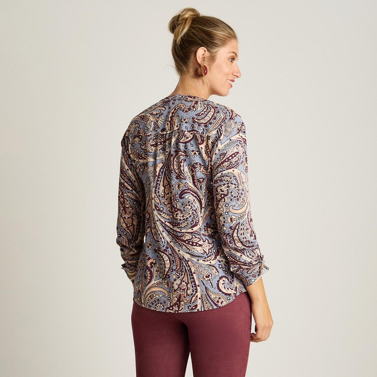 LORENZO DI PONTTI - Blusa Floral Mujer Azul