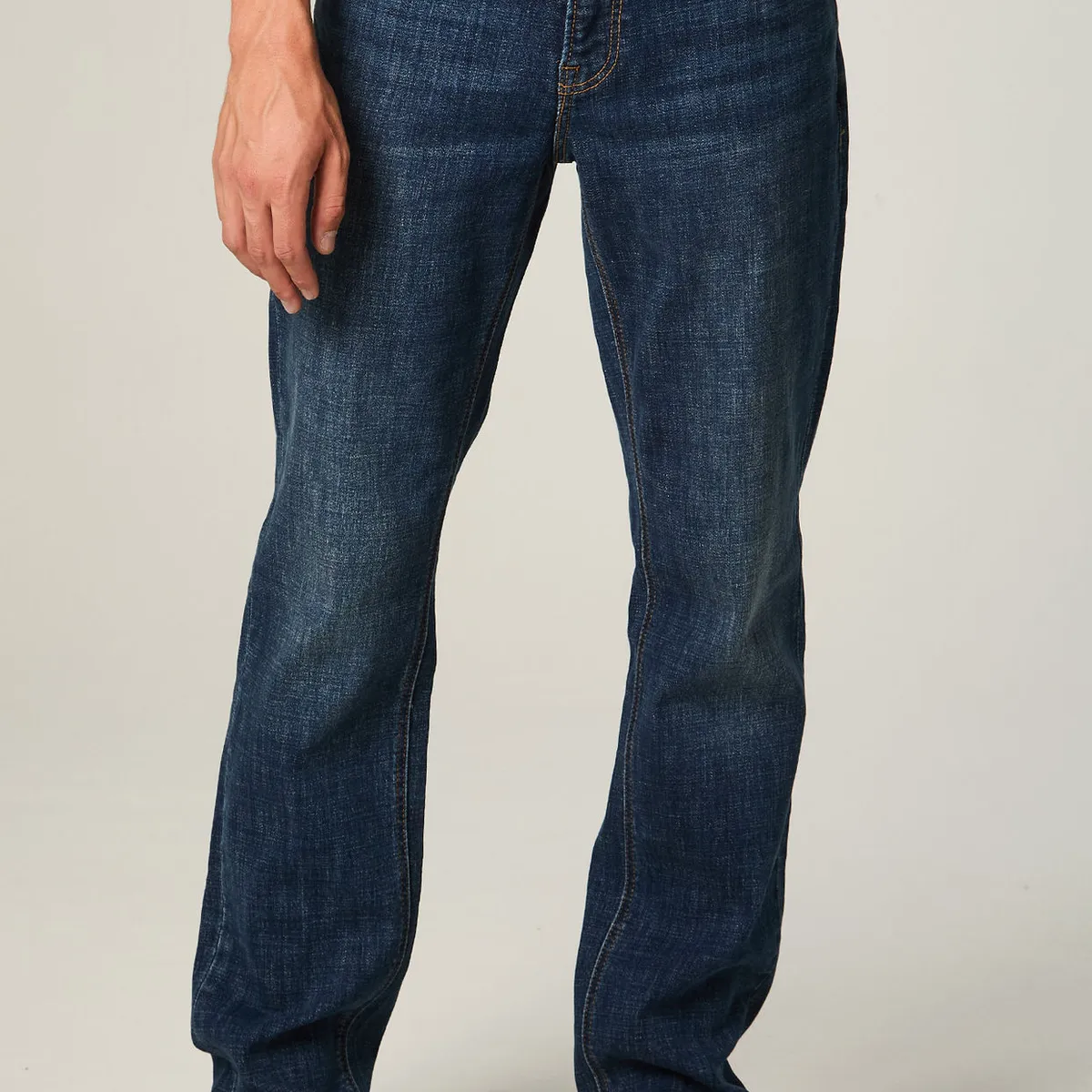 LEE - Jeans Hombre Straight Tiro Alto Azul Brooklyn