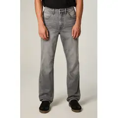LEE - Jeans Hombre Straight Tiro Alto Gris Brooklyn