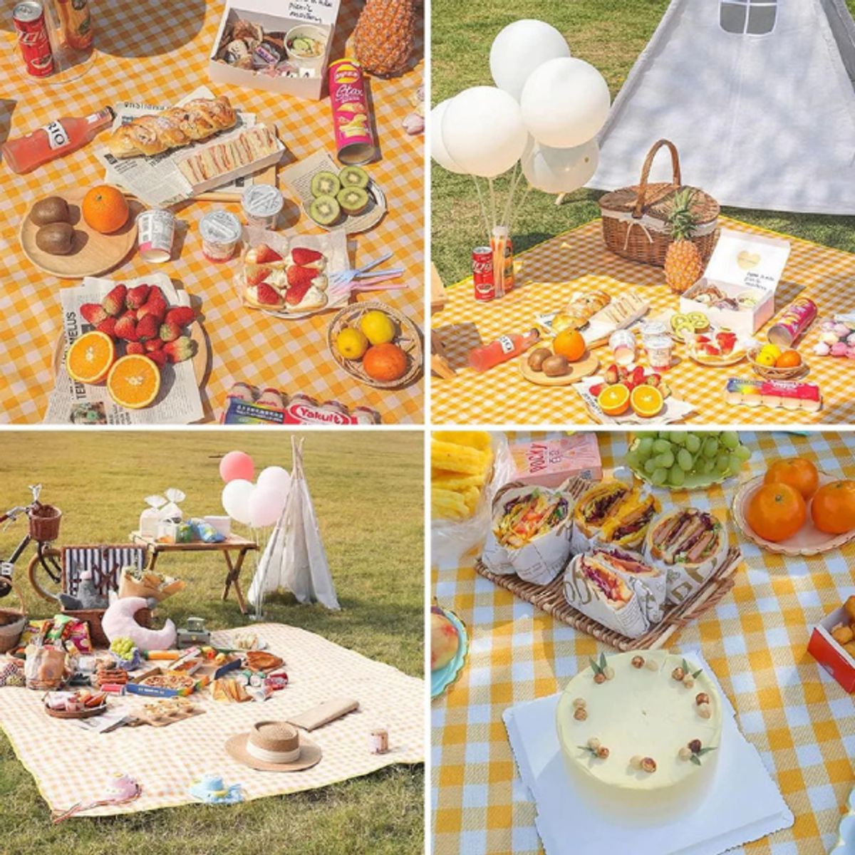 GENERICO - Alfombrilla de Picnic para Acampar 1.5x2m